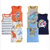 T shirts 2 7Y Kids Underwear Cotton Boys Tanks Tops Baby Boy Summer Vest Camisole Children Solid Undershirt Sleeveless 230411