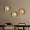 Lâmpadas de parede Nordic Retro Resina Lâmpada Designer Criativo Sala de estar Corredor Quarto Cabeceira Decoração Arte LED Sconce Luzes