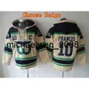 Vin Weng 2016 Partihandel 10 Ron Francis Hooded Men's Black Green Beige Hockey Hoody Ice Francis Pullover Sweatshirt H