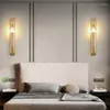 Lâmpada de parede Americano moderno estilo dourado atmosfera sala de estar TV Background Bedroom Bornele