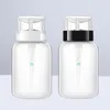 Nail Gel 2 Pcs Clear Polish Pumping Bottle Liquid Storage Bottles Toiletries Remover Dispenser Travel