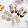 Geklede Schoenen Dames Hoge Hakken Sandalen Zomer Vierkante Neus Mid Hakken Open Teen Vrouwen Hoge Hakken Dress Party Bruiloft Schoenen 2022 Sandalen DamesL231228