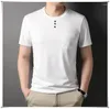 Men's T Shirts Summer Men Short Sleeve T-Shirts Fashion Casual Solid Color Cotton Half Tops Brand Men's Clothing O-Neck Tees