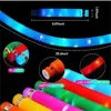 LED POP BUISS SUSSORY TOEYS KINDEREN KINDEREN ANTISTRESS Relief Plastic Tube Squeeze speelgoedgeschenken Volwassenen Fidget Stress Toy