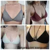 Bras 2 szt. Comfort Botton Bra dla kobiet francuski styptte Deep v Triang Cup Brat Biecid Bielidko bielizny push u bras 4113