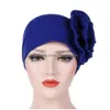 Beanie/Kafatası Kapakları Müslüman Kadınlar Kemo Kapak Büyük Çiçek Saç Kaymı Kafa Şarfı Beanie Bonnet Başörtüsü Hint şapkası Kanser Şapkası T Dhgarden Dhftk