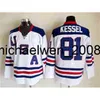 Weng 2010 Team USA Vintage Hockey 88 Patrick Kane 15 Jamie Langenbrunner 16 Brett Hull 2 ​​Brian Leetch 39 Ryan Miller Hockey Jerseys