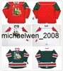 Weng dostosuj qmjhl halifax mooseheads 2012-pres męskie damskie hokej dla dzieci Białe zielone czerwone koszulki