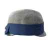 Chapéus largos de palha de palha de verão Caps dobráveis ​​55-58cm com fita para mulheres Sun Protection Beach 2023 Moda elegante feminino meio cloche