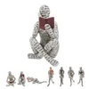 Decoratieve objecten Figurines Moderne leesvrouw Standbeeld Resin Samenvatting Denkelt desktop Sculptuur Home Craft Room Slaapkamer Figurine Ornament 230411