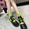 New style Luxury Designers Ankle Boots Women Boots Fashion Colored Round Head Thick Sole Elevated Elastic Martin Boots Lace up Shoes Sock Boots