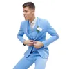 Erkekler Suits Blazers İlkbahar Yaz Erkekler 3 Parçası (Yelek Ceket Pantolonu) Özel Made Slim Fit Blazer Sıradan Sağdı Sağdı Düğün Takımları/Damat Seti