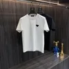 Tamanho asiático masculino designer camiseta casual topos monograma impresso manga curta topos vendendo roupas de hip hop masculino de luxo