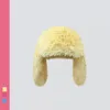 BeanieSkull Caps Hasenohren Beanies Korea Ins Niche Cute Rose Red Plüsch Pullover Cap Winter Warm Keeping Funny Pography Damenhüte 230410