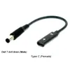 USB-C-Buchse auf 7,4 x 5,0 mm DC-Spitze PD-Konverterkabel für HP 65 W oder Blow-Laptops