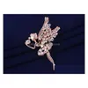 Diamante Engel Vorm Broche Hoogwaardige Temperamentvolle Bruid Bruiloft Broches Delicaat En Mooi Legering Sieraden Drop Levering Dh2Tu