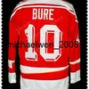 Weng 2016 #10 PAVEL BURE Eishockeytrikot CCCP RUSSIA weiß/rot, alle Namen und Nummern sind aufgenäht, individuelles Eishockey in allen Größen