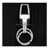 Metal Keychain midja Hang Men Key Chain Charm Holder Ring Chaveiro Porte Holiday Gift Present Drop Delivery Dhrxj