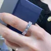 Cluster Rings Single Row Love Heart 5A Zircon Diamond Wedding 925 Sterling Silver Platinum Plated Fine Jewelry For Women Bridal Au750