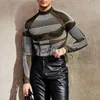 Men's T-Shirts New Arrivals 2022 Men T Shirt Fashion Graphic Print Crew Neck Long Sleeve Slim Pullover Mens Clothes Top Casual Tight Tee Shirts J231111