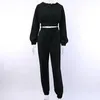 Women s Two Piece Pants Pant Suit Autumn Winter Long Sleeve Hooded Sweatshirts Trousers Tracksuit Y2k 2 Set s Outfits Matching 231110