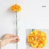 Decorative Flowers Carnation Artificial Flower Mother's Day Home Decoration Wedding Holiday Orange White Purple Pink Red Fake