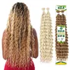 Synthetic Hair Bulks Deep Wave Bulk Hair For Boho Box Braiding Hair