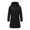 Women's Trench Coats Fashion Coat Female Autumn Casual Hooded Medium Long Overcoat Loose Windbreaker Spring Plus Size 231110