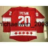 Kob Weng 1980 CCCP Ryssland Hockey Jersey 10 Alex Ander Maltsev 14 Zinetula Bilyaletdinov 20 Vladislav Tretiak Hockey Jerseys Mix Order Vintage