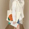 Abendtaschen Youda koreanische Version Leinwand Umhängetasche für Frauen niedlicher Apfel Mann einfache Handtasche große lässige Kapazität Shopper Tote