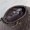 10A Designer-Taschen Handtasche, gewebte Tragetasche, Pendlertasche, luxuriöse Tasche, Einkaufstasche, weicher Reißverschluss, Weihnachtsgeschenk, originelles Strick-Luxus-Clutch, Half Moon Jodie 36