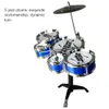 Drums Percussion Enfants Jouets musicaux Simulation Jazz Drum Music avec 5 ensembles de batterie Beat Instruments éducatifs pour enfants Cadeaux pour garçons filles 230410