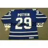 KOB WENG MENINO MUNIE JUVEL FELIX POTVIN 1993 CCM Vintage Hockey Jersey All Stitched Great Statity Qualquer Nome Qualquer Número Goleiro Corte