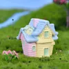 Garden Decorations Miniature Figurine Resin House Interior Room Decoration Flying Balloon Balcony Accessories Birthday Gift Ornament Crafts