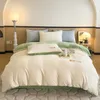 Bedding sets High-end Milk Fleece Winter Warm Bedding Set Queen High Quality Thicker Duvet Cover Set with Sheets Quilt Cover and Pillowcases 231110