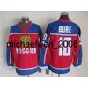 Weng New Jersey Russia Maglie di hockey su ghiaccio 10 Pavel Bure 91 Sergei Fedorov 27 Alexei Kovalev 8 Igor Larionov Maglie rosse