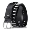 Punk bala munición Clip decoración negro cinturón femenino cinturón elástico básico ancho elástico cinturón cincha para vestido