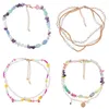 Choker natuursteen handgemaakte zomer bohemia parel hangers multi-kleuren zaad kralen ketting voor vrouw strand kraag sieraden