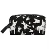 Kosmetiska väskor Fall Travel David Bull Terrier toalettartikar Kawaii Dog Animal Makeup Organiser för kvinnor Beauty Storage Dopp Kit Case 230410