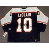 Weng John LeClair 2002 CCM Turn Back Hockey Jersey Tous cousue de qualité supérieure n'importe quel nom n'importe quel numéro n'importe quelle taille de gardien de but