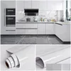 Wallpapers Marble Vinyl Film Auto adesivo papel de parede para banheiro cozinha armário bancadas contato papel pvc impermeável parede sti dhkmg