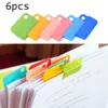 Bag Clips 6 pieces of colorful decorative writing pos paper clips office accessories school childrens supplies stationery 230410