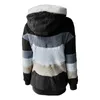 Dames dons dames winterjas met capuchon Losvallend pluche met lange mouwen en ritssluiting Uitloper namaakbont S-5XL Parka