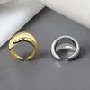 Band Ringe LIVVY Koreanische Einfache Silber Farbe Handgemachte Ringe Für Frauen Hochzeit Paar Kreative Geometrische Engagement Schmuck Geschenke P230411