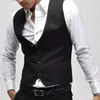 Mens Suits Blazers Blazer Suit Vest Slim Fit Men Waistcoat Casual Business Jacket Vnecked Suit Tops Black Color 5XL 231110