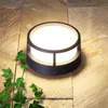 Lampade da giardino 12W Outdoor Garden Pillar Light Villa Fence Pathway Post Cap Waterproof Park Courtyard Gate Stigma Lamp