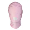 Adult Toys Mask Spandex Lycra Hood Bdsm SM Role Playing Game Erotic Latex Leather Fetish Open Mouth Adultos Porn Sex Toy 230411