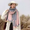 Winter Scarf Pashmina for Designers Warm Scarfs Fashion Classic Women Imitate Cashmere Wool Long Shawl Wrap 65*180cm