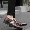 Sandales en cuir Oxford hommes d'affaires épais plate-forme mocassins été loisirs mode bureau