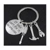 If Dad Cant Fix It No One Can Hand Tools Keychain Daddy Key Rings Father Chain Accessories Gift For Grandpa Papa Drop Delivery Dhzyw